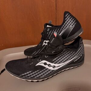 Saucony Black & Gray Havok XC Racing Shoes